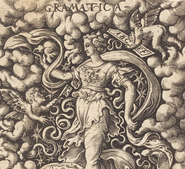 Imagen: «Gramática» (S. XVI). Virgil Solis.
